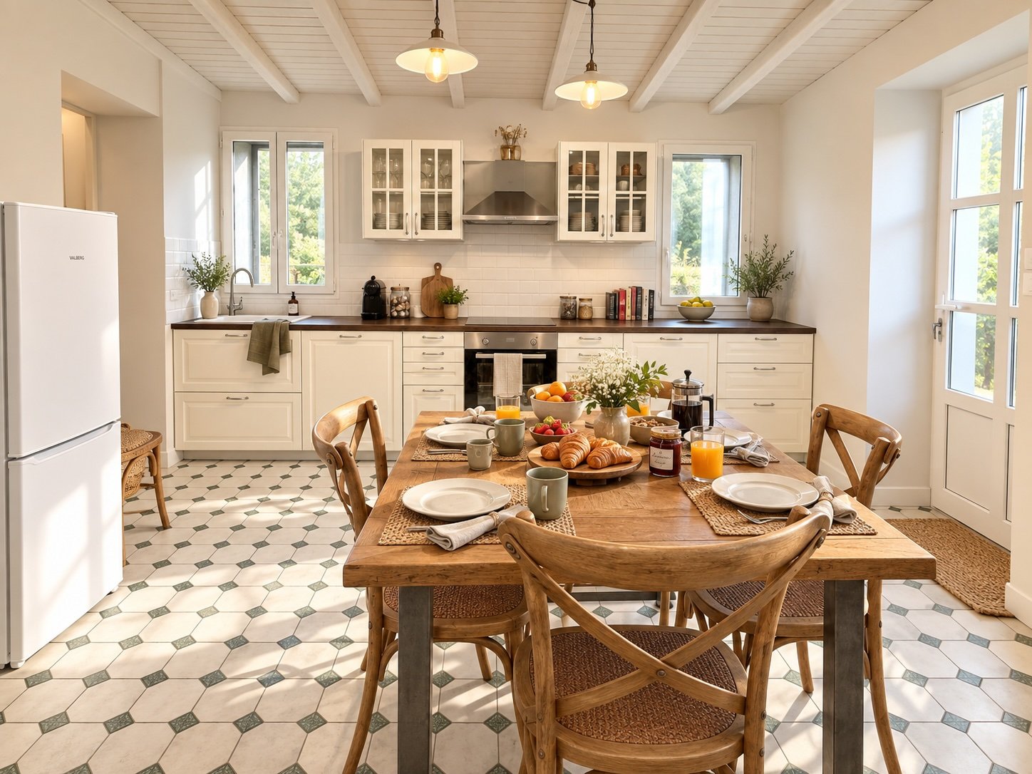 Cuisine équipée de la maison de gardien